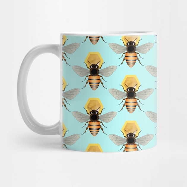 Honey Bees Pattern by Designoholic